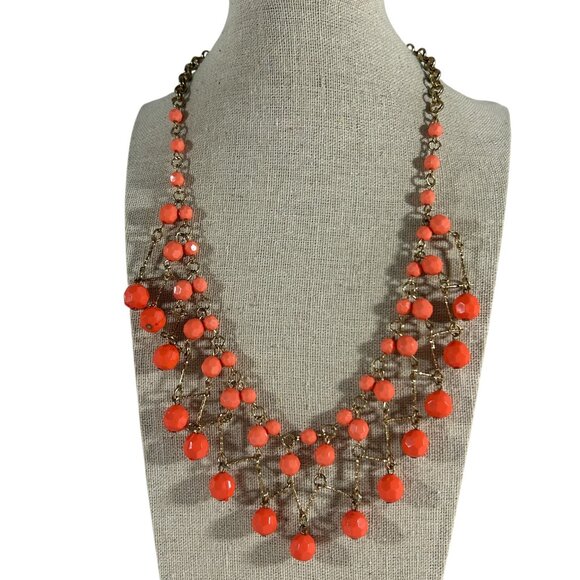 Lot 10 Beaded Necklaces Colorful Costume Jewelry Bib Style Multicolor Chunky - Picture 12 of 16